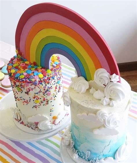 Rainbow Design Birthday Cake | yo-rice