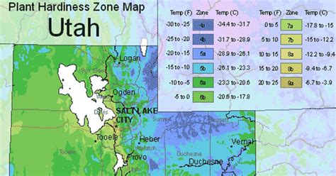 Salt Lake City, UT USDA Hardiness Zone Map & Planting Guide - The ...