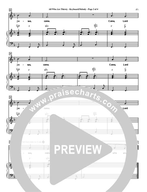 All Who Are Thirsty Sheet Music (Brenton Brown) - PraiseCharts