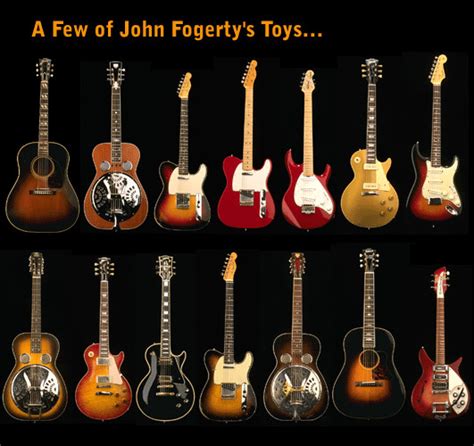 A few of John Fogerty's guitar collection. | Famous guitars, Cool guitar, Guitar