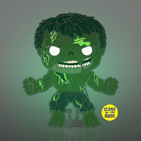 Marvel Zombies Zombie Hulk Glow-in-the-Dark Large Enamel Funko Pop! Pin #34