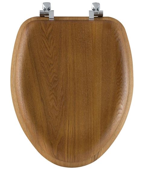 Mayfair Elongated Oak Wood Toilet Seat - Walmart.com