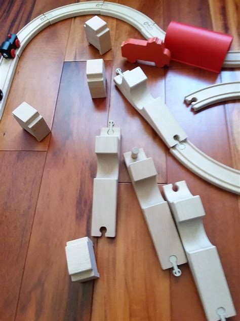 Ikea Wooden Toy Train Set with 35 Pieces Train Tracks and | Etsy