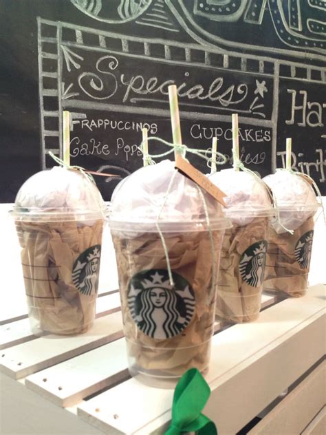 Starbucks Party Frappuccino cup party favors | Starbucks birthday party, Starbucks party ...