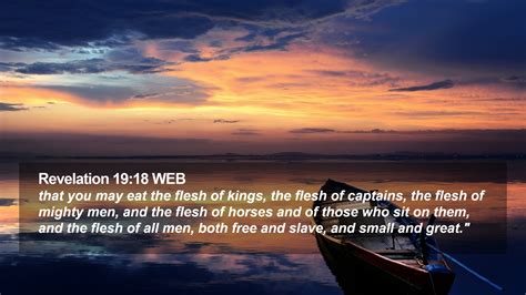 Revelation 19:18 WEB Desktop Wallpaper - that you may eat the flesh of kings, the flesh of