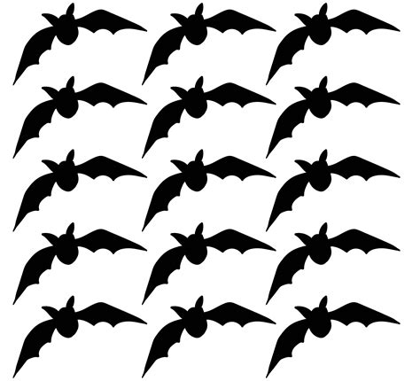 Halloween Bat Stencil Cutouts - 15 Free PDF Printables | Printablee