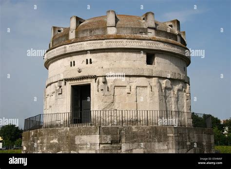 Italy. Ravenna. Mausoleum of Theoderic. Built in 520 AD by Theodoric the Great as his future ...