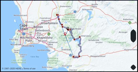 What is the driving distance from Botrivier South Africa to Paarl South ...