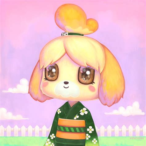 Animal Crossing Isabelle Art Print ACNL New Leaf New | Etsy