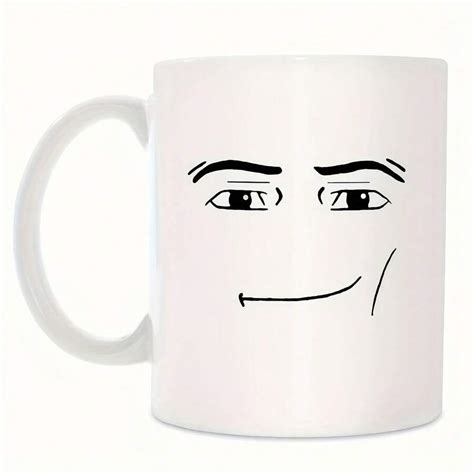 1pc Creative Ceramic Coffee Mug With Male Facial Expression Design For ...