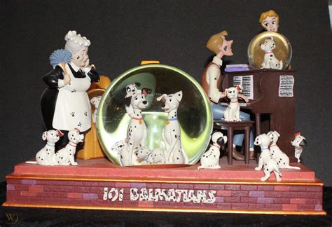 RARE 101 Dalmatians Snow Globe Disney Store Musical, Light Up | #1807486450