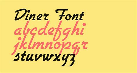 Diner free Font - What Font Is