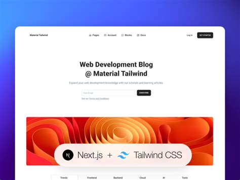 NextJS Tailwind Blog Posts Page - Free Template @ Creative Tim