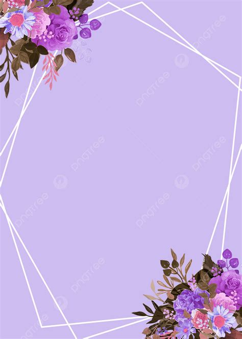 Purple Romantic Flower Plant Linear Background Wallpaper Image For Free Download - Pngtree