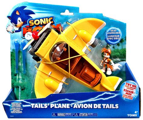 Sonic The Hedgehog Sonic Boom Tails Plane Action Figure Vehicle Tomy ...