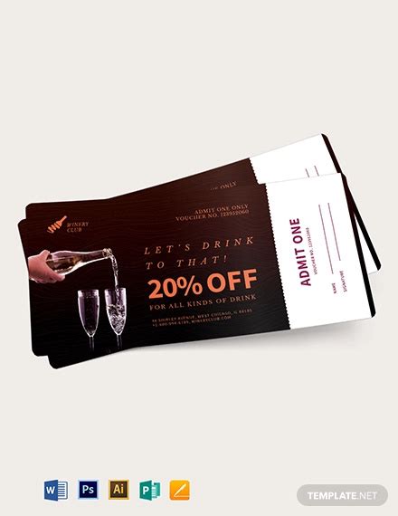 Drink Voucher - 15+ Examples, Illustrator, Word, Pages, Photoshop, Publisher