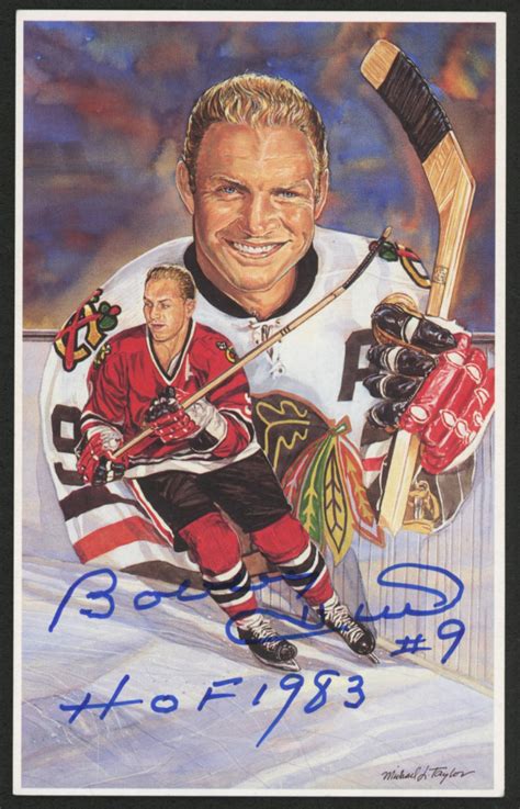 Bobby Hull Signed 1996 Hall of Fame Legends of Hockey #89 Inscribed "HOF 1983" (Hull Hologram ...