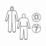 アゼアス デュポンTMタイベックTM製フード付つなぎ服 1010B LL 6 970 01  A1 ショップ �業日土 sketch template