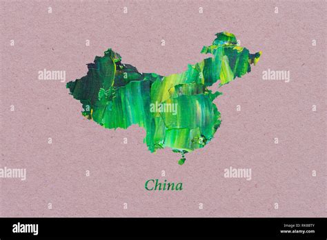 China political map hi-res stock photography and images - Alamy