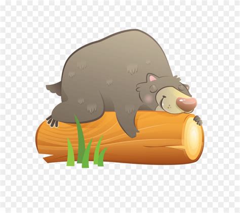 Sleeping Bear - Cartoon Clipart (#935643) - PinClipart