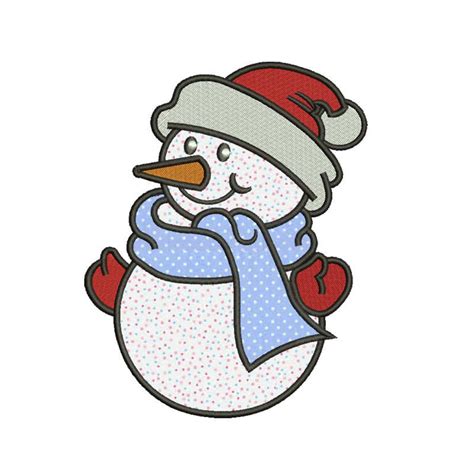 Snowman Applique Design 8 Sizes Included.machine Embroidery - Etsy