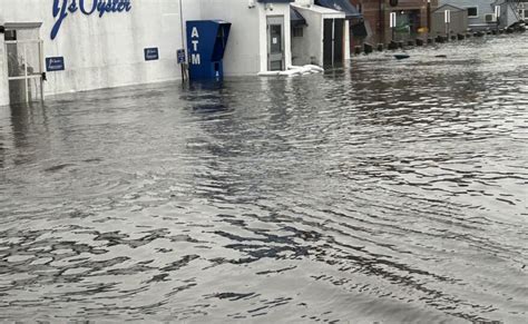 Maine coast walloped by flooding amid rainfall, astronomical tides