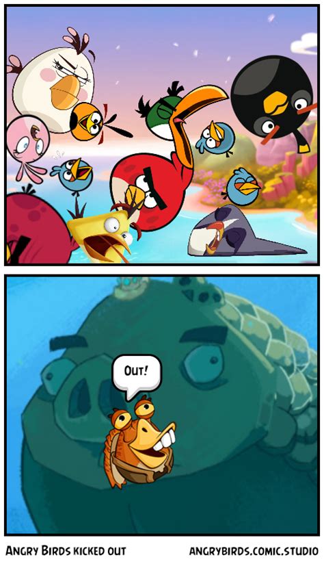 Angry Birds kicked out - Comic Studio