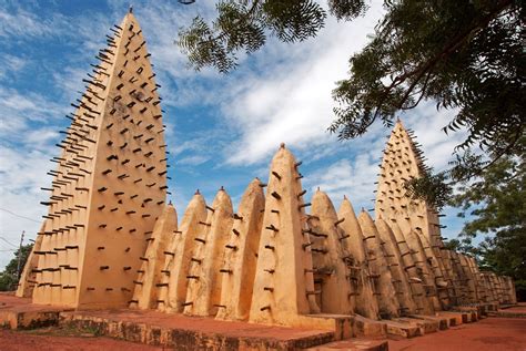 Bobo-Dioulasso Grand Mosque, Burkina Faso, built ca. 1882 in the Sudano-Sahelian style of ...