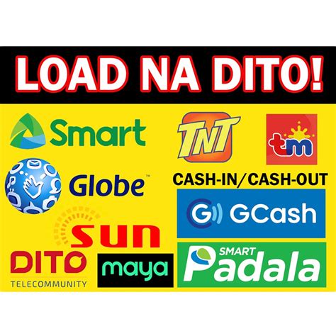 Load na Dito Cash-in Cash Out Gcash Loading Station - Laminated Signage ...