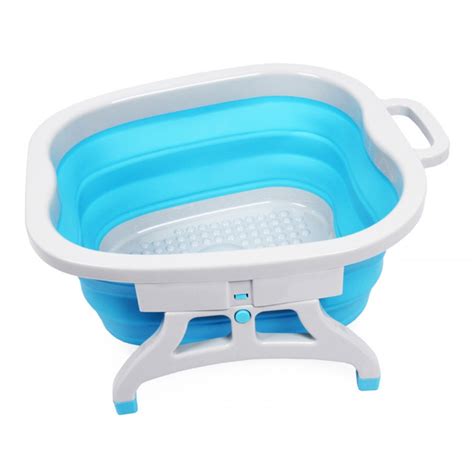 Foldable Foot Spa Massage Silicone Basin – Blue – LatestGadget