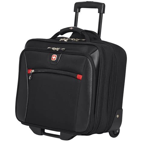 SwissGear 2-in-1 Wheeled Laptop Case, Black, Fits Laptops up to 17.3" (SWA0990) | Grand & Toy