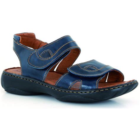 Josef Seibel Womens Debra Blue Velcro Sandals at Marshall Shoes