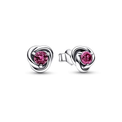 Pandora October Birthstone Eternity Circle Stud Earrings 292334C05 ...