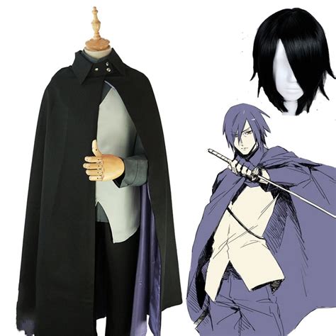 Boruto Uchiha Sasuke Cosplay Costume Suit Coat Cloak Vest Top Pants Gloves Halloween Party ...