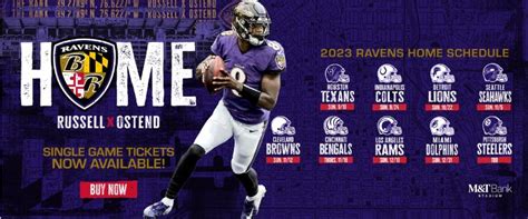 Baltimore Ravens 2023 Season - Printable Schedule | Maryland Stadium Authority