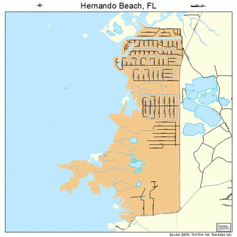 Hernando Beach Florida Street Map 1229437