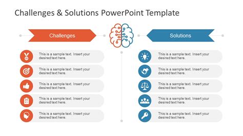 Challenges & Solution PowerPoint Template - SlideModel