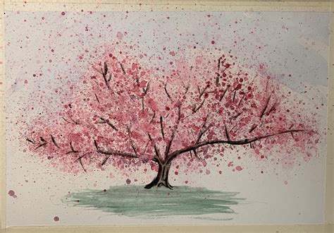 Watercolor Cherry Blossom Tree - Mary Blog