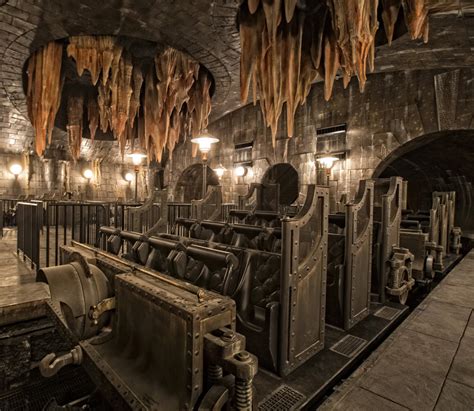 Behind the scenes at Harry Potter and the Escape from Gringotts ride