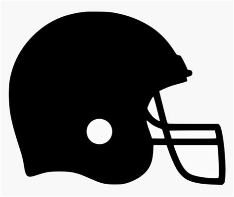 Football Helmet Icon Clipart Black And White Transparent - Football ...