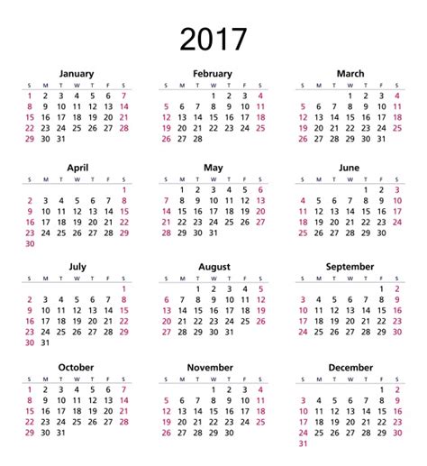 2017 Calendar Free Stock Photo - Public Domain Pictures