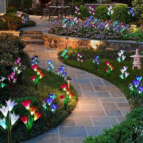 10 Flower Bed Lights We’re Buying This Month | Best solar garden lights, Solar lights garden ...