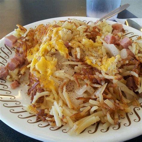 smothered, covered & chunked. waffle house hashbrowns are my favorite. | Food, Waffle house ...