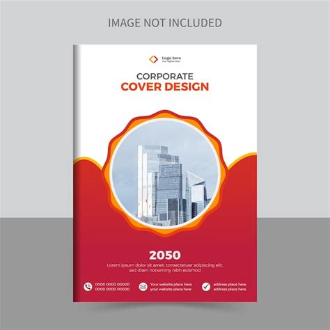 Premium Vector | Corporate book cover template