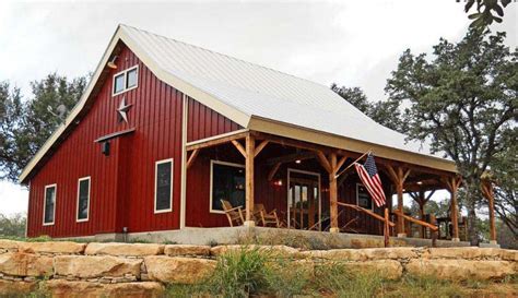 Country Barn Home Kit W/ Open Porch (9 Pictures)