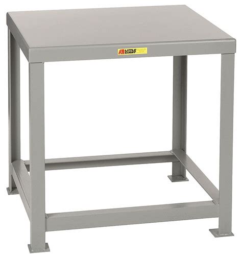 LITTLE GIANT Fixed Height Work Table, Steel, 30 in Depth, 24 in Height, 36 in Width,10,000 lb ...