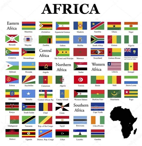 Vlajky z Afriky — Stock obrázek #35426789 | World flags with names ...