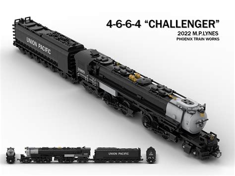 22-02-14 My summer build project: The UP Challenger 4-6-6-4 : r/LEGOtrains