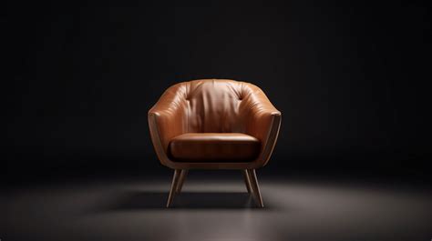 Leather Chair Brown On A Black Background Backgrounds | PSD Free Download - Pikbest