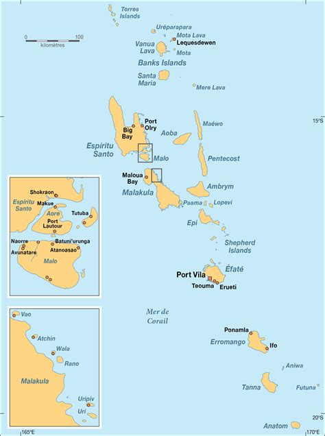 Vanuatu Maps | Printable Maps of Vanuatu for Download